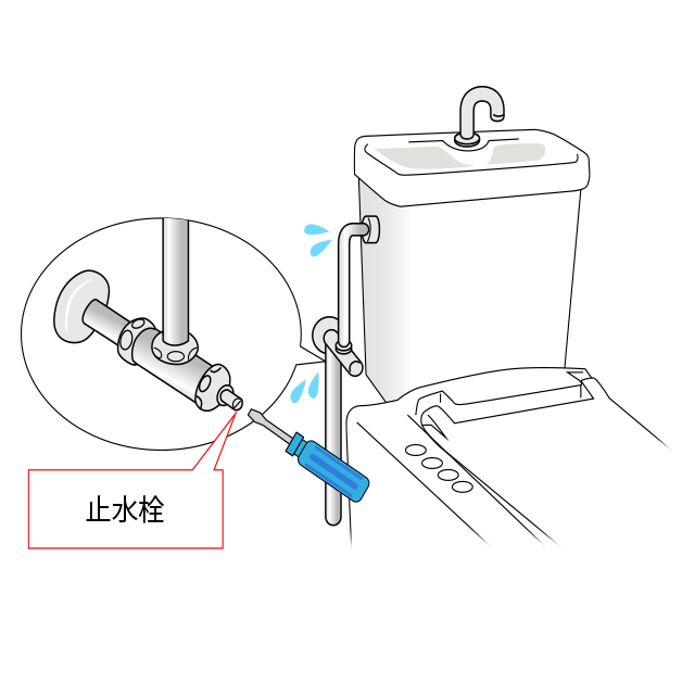 トイレの水漏れ